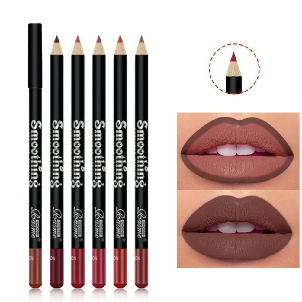 6-Color Matte Lip Liner